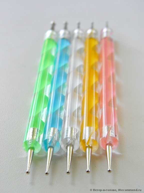 Дотс для дизайна ногтей  Aliexpress   Free Shipping Brand New 1pc 2 Way Dotting Marbleizing Pen Nail Art Dot Paint Manicure Tool Hot A1596 - фото