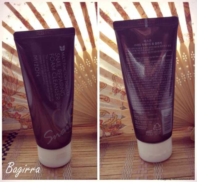 Пенка для умывания Mizon  Snail Repairing Foam Cleanser 60 мл. - фото