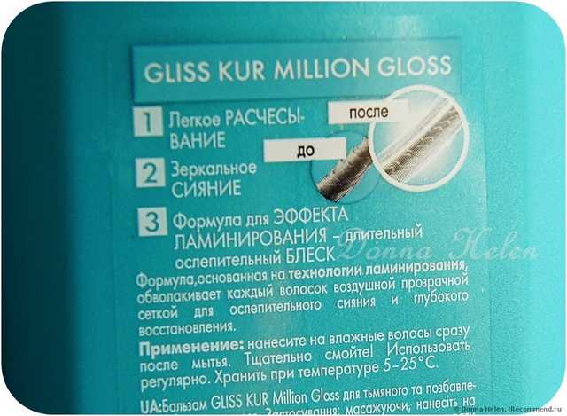 Бальзам для волос Gliss kur Million Gloss - фото