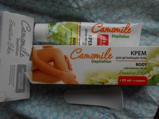 Крем для депиляции Camomile Depilation Sensitive Skin, содержимое коробки 1