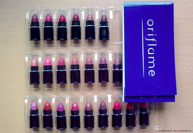 Пробники помад Oriflame
