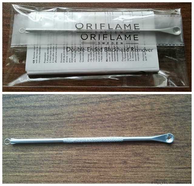 Инструмент для чистки лица и пор Oriflame С петлей и ложечкой - фото