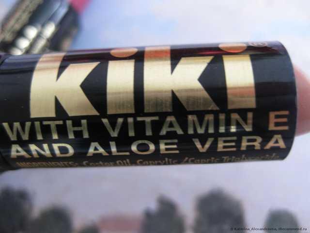 Губная помада Kiki с витамином Е и алоэ - фото