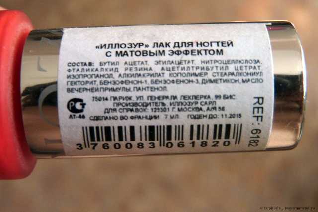 Состав и произвоитель