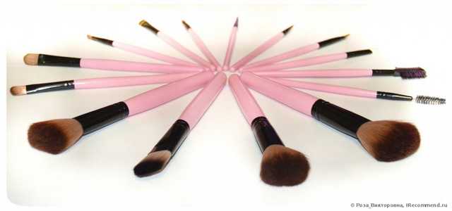 Кисти для макияжа Aliexpress   15PCS Makeup Brushes Tools Cosmetic Brush Set Eyebrow Comb with Roll up Snake Pattern Bag - фото