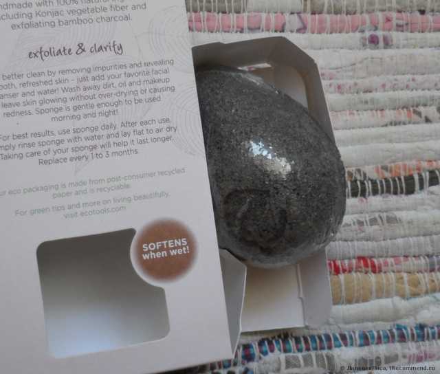 Спонж для лица EcoTools Pure Complexion Facial Sponge (Konjak/Конняку) - фото