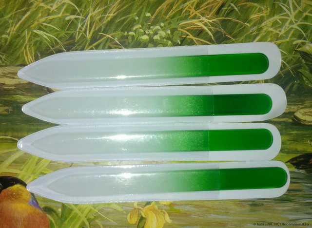 Пилка для ногтей Buyincoins Durable Crystal Glass Nail File Buffer Art Files Tool - фото