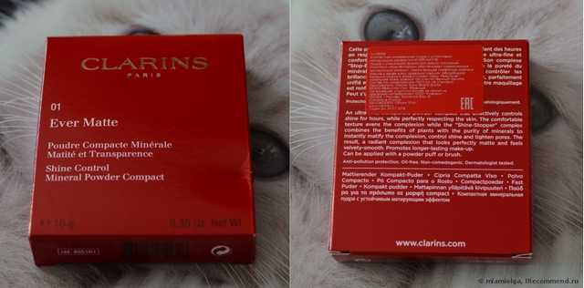 Пудра компактная Clarins Ever Matte - фото