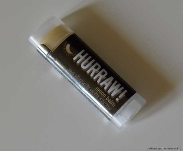 Бальзам для губ   Hurraw! Balm, Night Treatment Lip Balm, Blue Chamomile Vanilla - фото