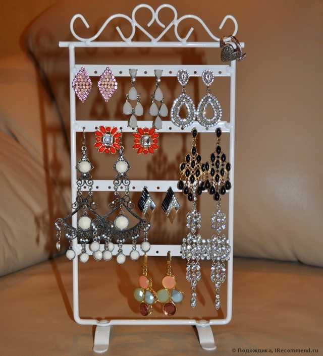 Подставка для бижутерии Aliexpress New Jewelry Earring Display, 48 Holes Earring Jewelry Display Rack Stand Holder - фото