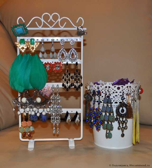Подставка для бижутерии Aliexpress New Jewelry Earring Display, 48 Holes Earring Jewelry Display Rack Stand Holder - фото