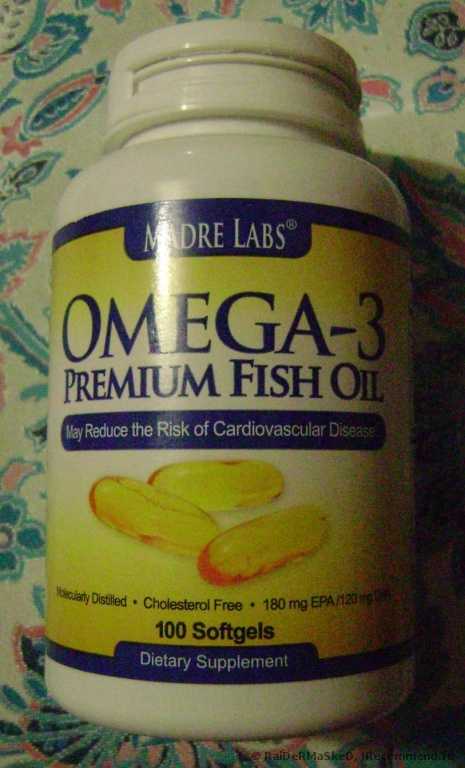 БАД Madre Labs Рыбий жир Omega-3 Premium Fish Oil - фото