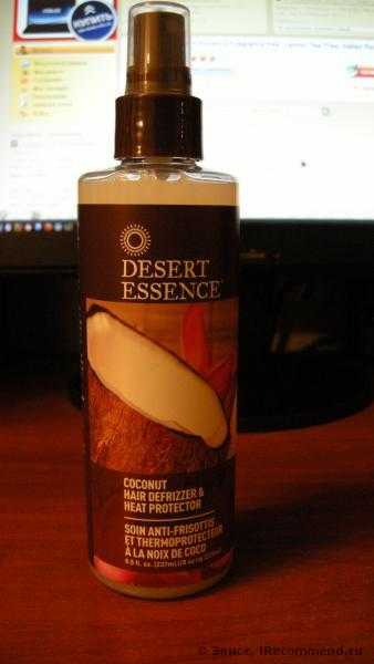 Тоник для волос Desert Essence Defrizzer кокосовое волос и тепла Protector, 8,5 жидких унций (237 мл) - фото