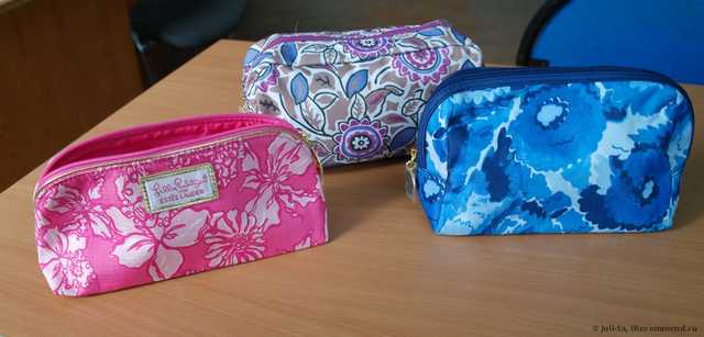 Косметичка Aliexpress   H1726 EE PURPLE BROWN floral print Cosmetic case make up case organizer storage bag - фото