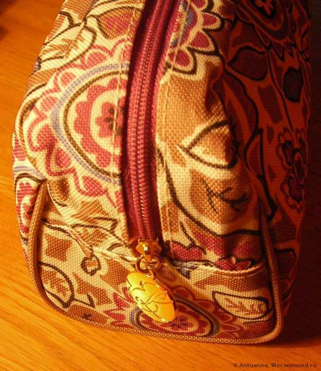 Косметичка Aliexpress   H1726 EE PURPLE BROWN floral print Cosmetic case make up case organizer storage bag - фото
