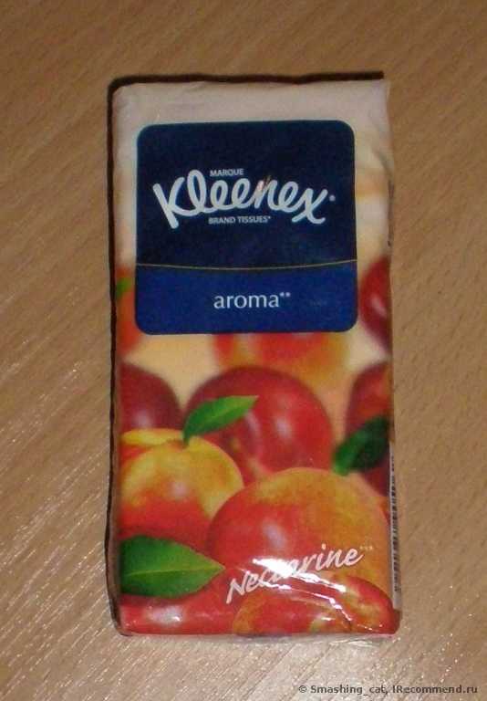 Бумажные носовые платочки Kleenex Aroma nectarine - фото