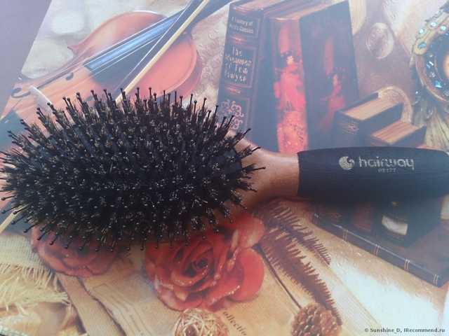 Щетка для волос HairWay Felicity 08177 Щетка на деревянной основе 13-рядная - фото