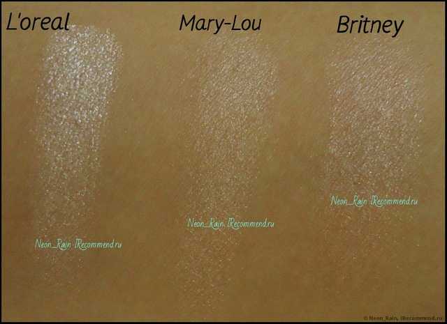 В поисках идеального хайлайтера. Сравнение Mary-Lou Manizer, L'oreal Infaillible и Britney Spears (+ фото)