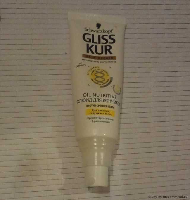 Флюид для волос Gliss kur для посеченных кончиков волос Oil nutritive - фото