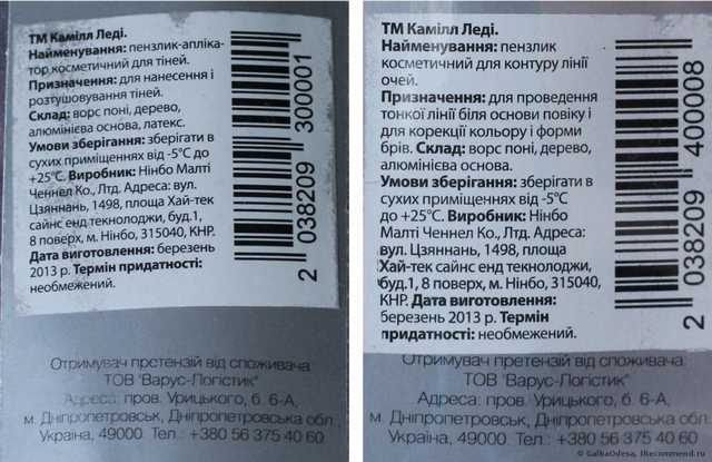 Кисть для контура линии глаз и кисть-аппликатор для теней. Мои первые кисти для макияжа глаз.