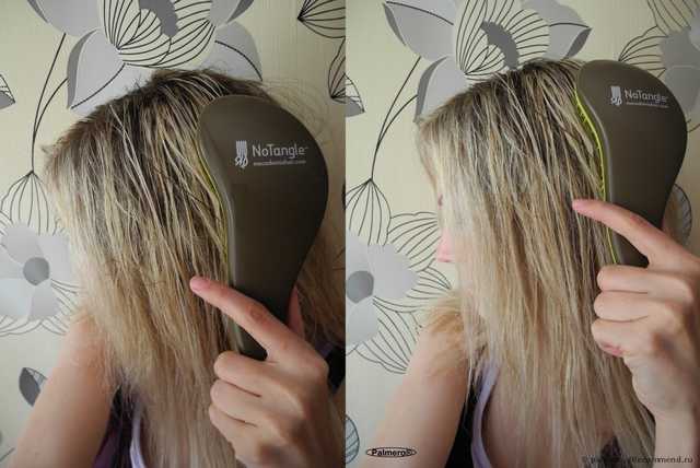 Macadamia No Tangle Brush взует любую чесалку;) В отзыве: а Вы знали, что в ней есть часики? Дискриминационная политика производителя. И, конечно же, бой-сравнение Макадамия со всеми известной Tangle Teezer :: Или тот случай, когда длина имеет значение;)