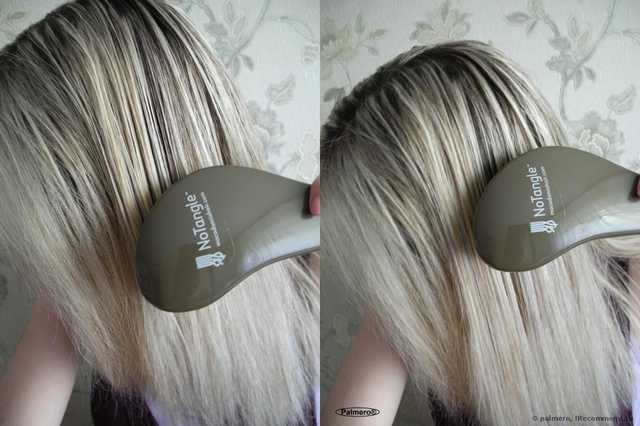 Macadamia No Tangle Brush взует любую чесалку;) В отзыве: а Вы знали, что в ней есть часики? Дискриминационная политика производителя. И, конечно же, бой-сравнение Макадамия со всеми известной Tangle Teezer :: Или тот случай, когда длина имеет значение;)
