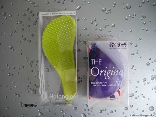 Macadamia No Tangle Brush взует любую чесалку;) В отзыве: а Вы знали, что в ней есть часики? Дискриминационная политика производителя. И, конечно же, бой-сравнение Макадамия со всеми известной Tangle Teezer :: Или тот случай, когда длина имеет значение;)