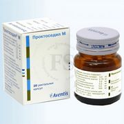 Средства д/лечения геморроя  Aventis pharma ltd Проктоседил М ректальные капсулы