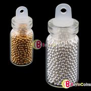 Бульонки Buyincoins Nail Art Bead Glass Bottles Decoration UV Steel Balls