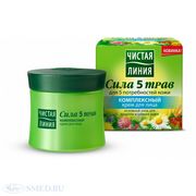 Крем для лица Чистая линия Сила 5 трав