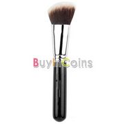 Кисть для нанесения тональной основы Buyincoins Silver Soft Synthetic Large Cosmetic Blending Foundation Makeup Brush (Angled)