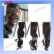 Искусственный накладной конский хвост Aliexpress Long Curly Ponytail Pony Wig Wavy Искусственный накладной конский хвост Aliexpress Long Curly Ponytail Pony Wig Wavy