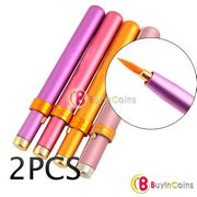 Кисть для помады Buyincoins 2 Pcs Portable Cosmetics Telescopic Lip Brush Кисть для помады Buyincoins 2 Pcs Portable Cosmetics Telescopic Lip Brush