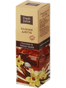 Бальзам для губ Fresh Juice Chocolate & Tahitian Vanilla (Шоколад и Таитянская ваниль)