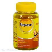 Витамины Bayer Супрадин кидс конфеты жевательные рыбки, 30 шт.