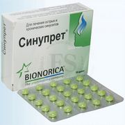 Гомеопатия Bionorica Синупрет в таблетках