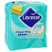 Прокладки Libresse Libresse Invisible Super с поверхностью 